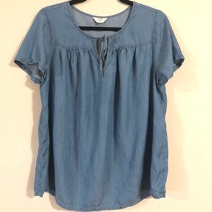Crown & Ivy Chambray Top